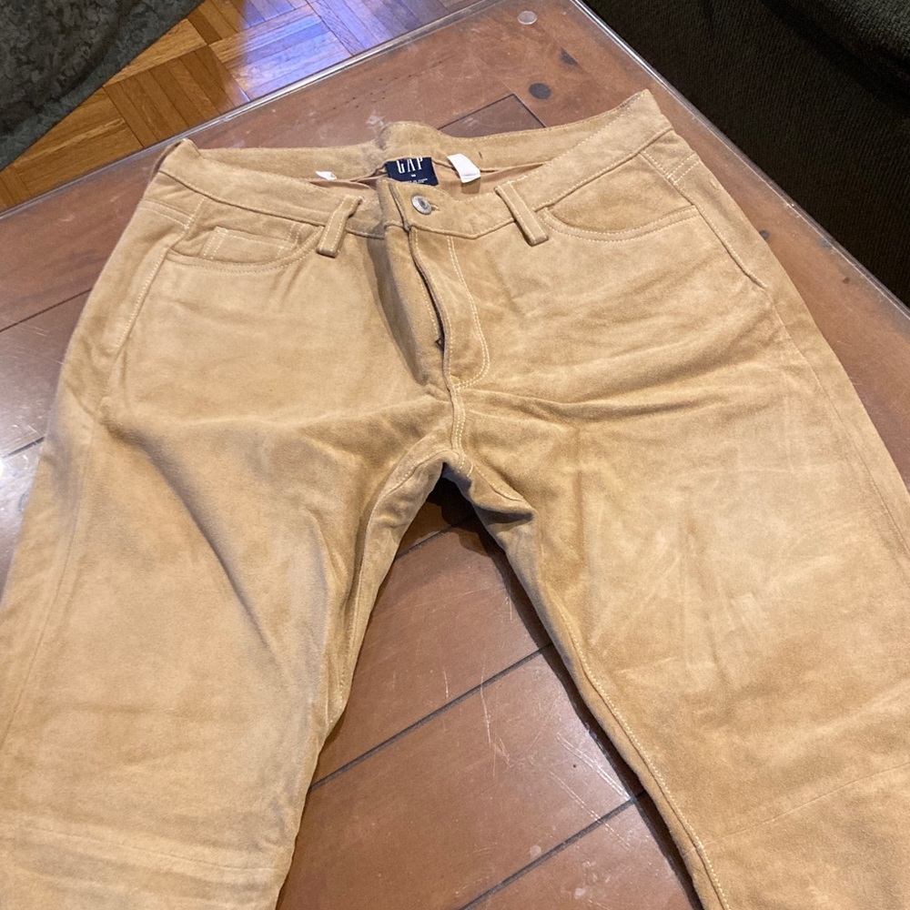 GAP Tan suede pants.  Real suede. Substantial weight.  Unique item